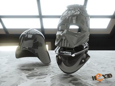 Darth Vader  - 3D Printable Reveal Helmet