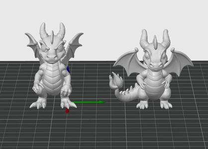 Fire dragon mini figures   