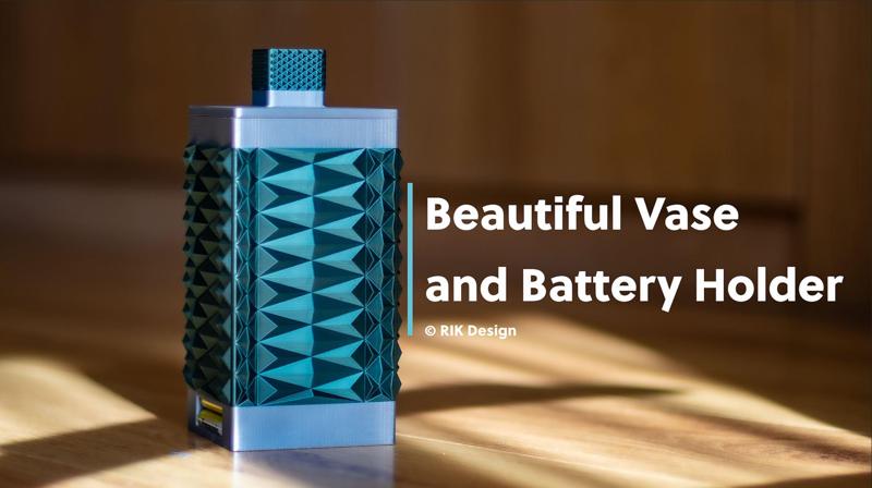 Beautiful Battery Vase & Storage