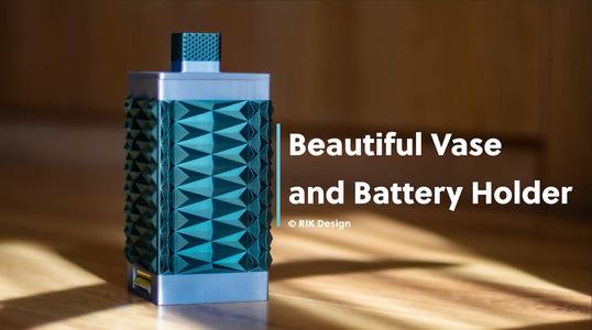 Beautiful Battery Vase & Storage