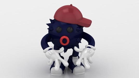 PURPLE MONSTER TOY 3D PRINTABLE MODEL