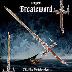Fantasy Githyanki Laezel Greatsword Baldrus Gate 3