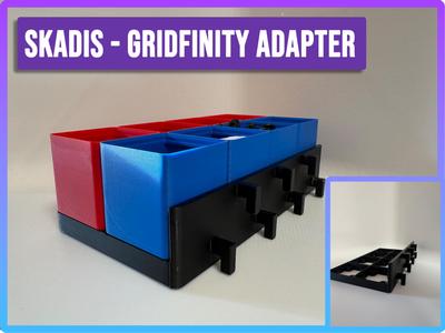 Ikea Skadis - Gridfinity Adapter Plate 4x2 