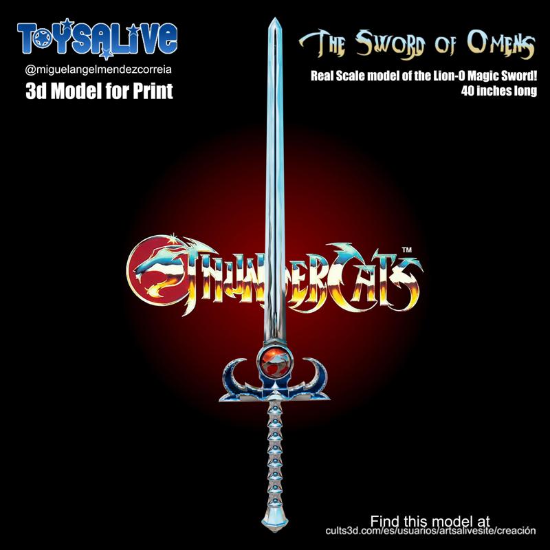 THE SWORD OF OMENS STL MODEL FOR PRINT