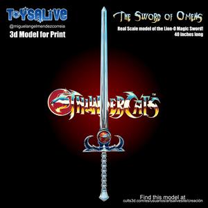 THE SWORD OF OMENS STL MODEL FOR PRINT
