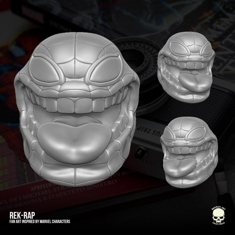Rek Rap Marvel Fan Art heads 3D printables for action figures