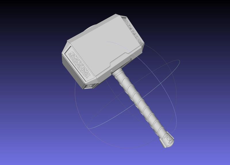 Thor Mjolnir Hammer Basic Printable Assembly