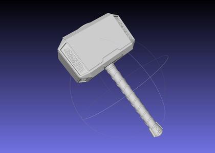 Thor Mjolnir Hammer Basic Printable Assembly