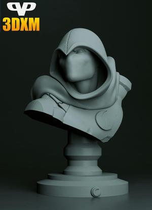 Moon Knight Bust for 3D Printing STL