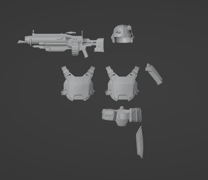 F4 Combat Armor One-Twelfth Scale