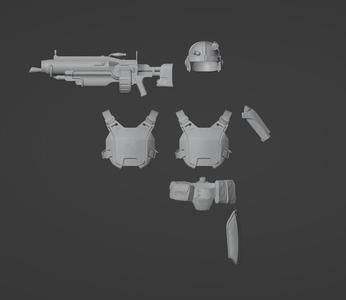 F4 Combat Armor One-Twelfth Scale