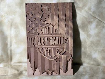 Harley Davidson Torn American Flag 