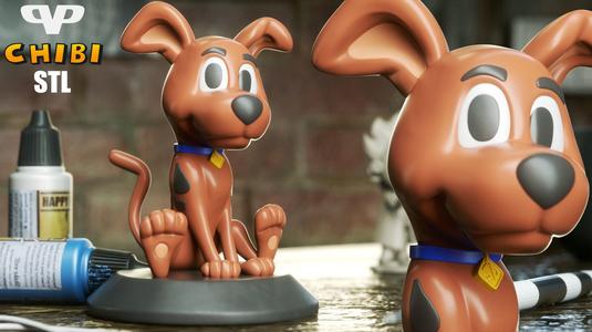 Scooby Doo Chibi STL for 3D Printing ChibiSTL 3DXM