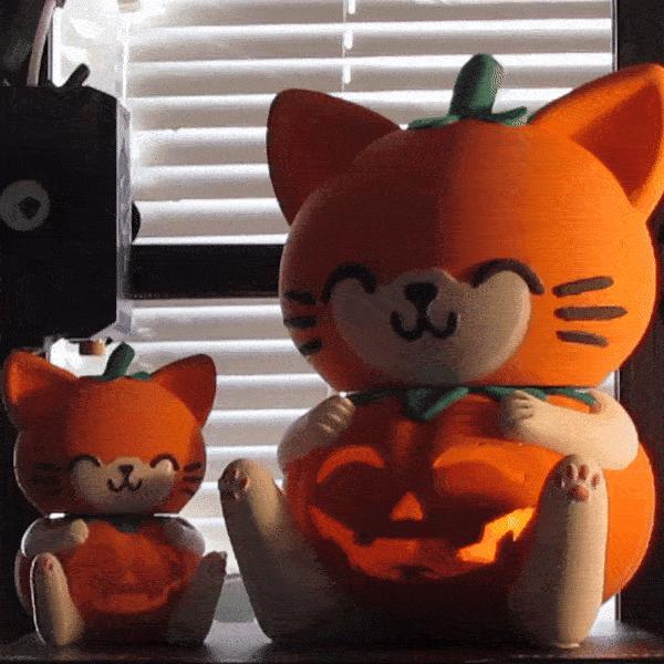 Pumpkin Cat (or Cat-Pumpkin maybe?) for Halloween
