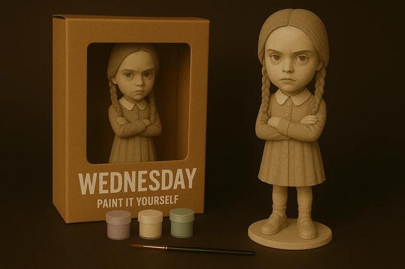 Wednesday Addams – Paint-It-Yourself