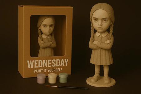 Wednesday Addams – Paint-It-Yourself