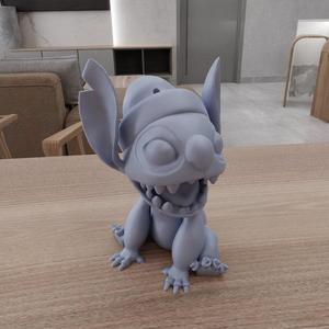 3D Stitch Christmas Decor and Keychain with 3D Stl Files & Ready To Print, 3D Figure, Stitch Gifts, 3D Print File, Stitch Decor, 3D Printing