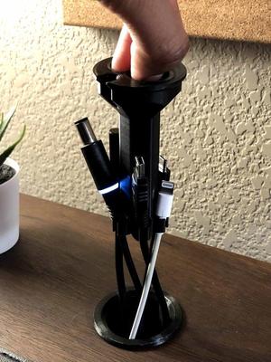 Recessed Desk Cable Holder
