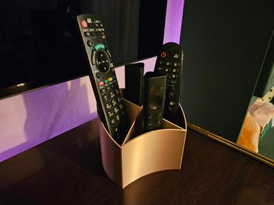 Simple Geometric Remote Control Holder