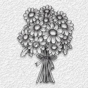 BOUQUET OF CUT DAISIES wall art garden flowers home decor