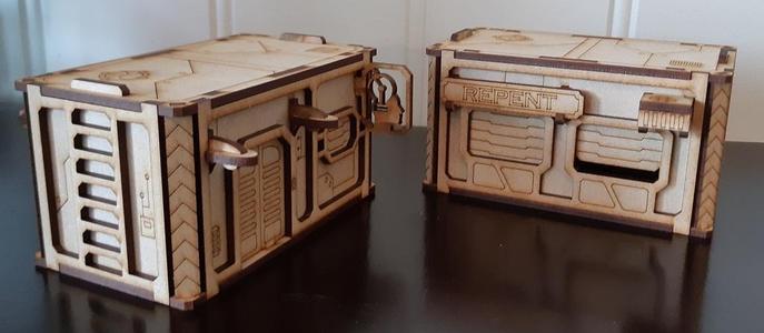 Hab Unit 1 (New Clear Zone #1) for 3mm laser cut MDF
