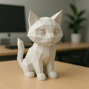 Low Poly Kitten