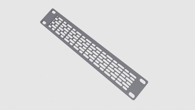 10 inch rack Front Panel Universal Fan Mount