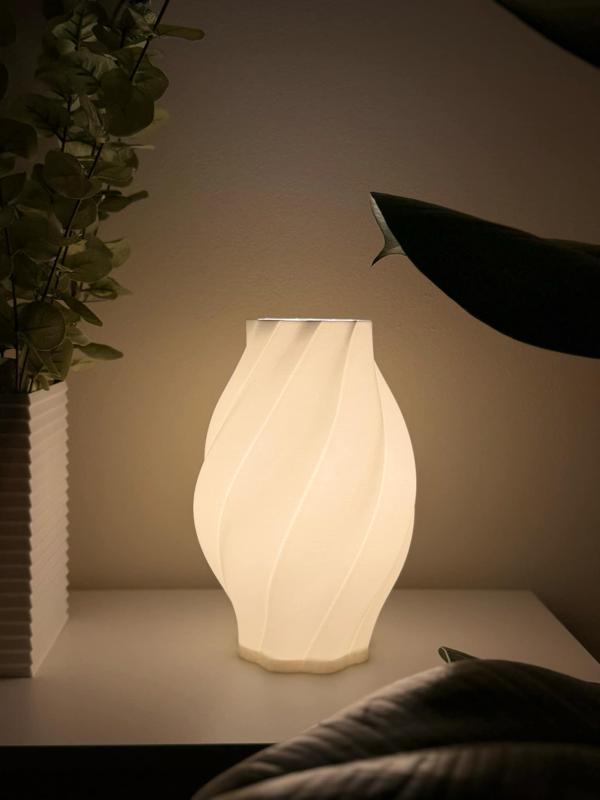 Small Table/Bedside Lamp - Swirlight