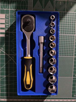 Gridfinity Socket Wrench (with place for extension)