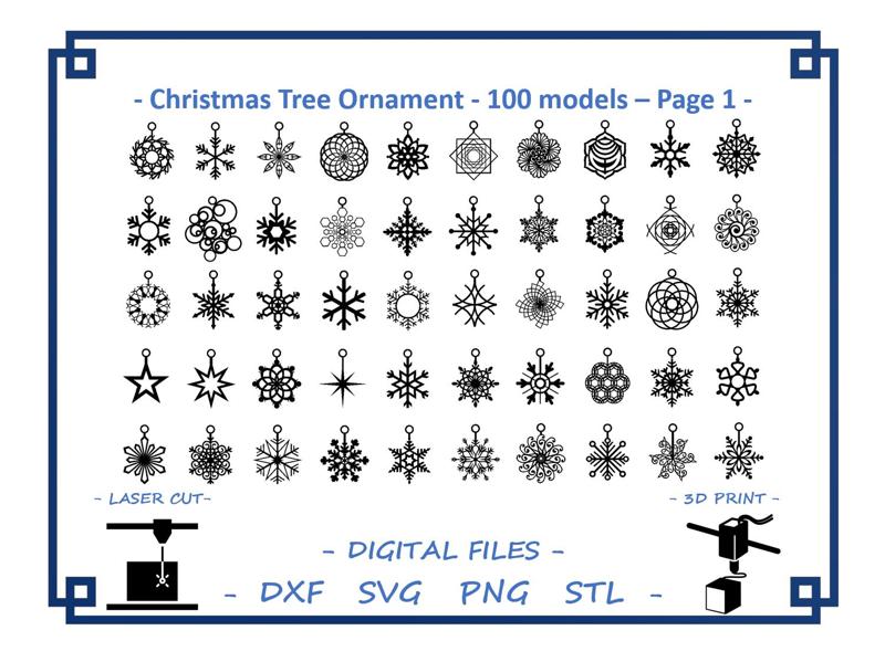 Christmas Tree Ornament - 100 models