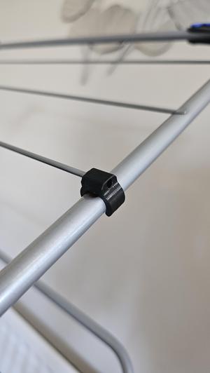 Addis Clothes Dryer fix repair clip 12.3mm tubing and 3.3mm rods.