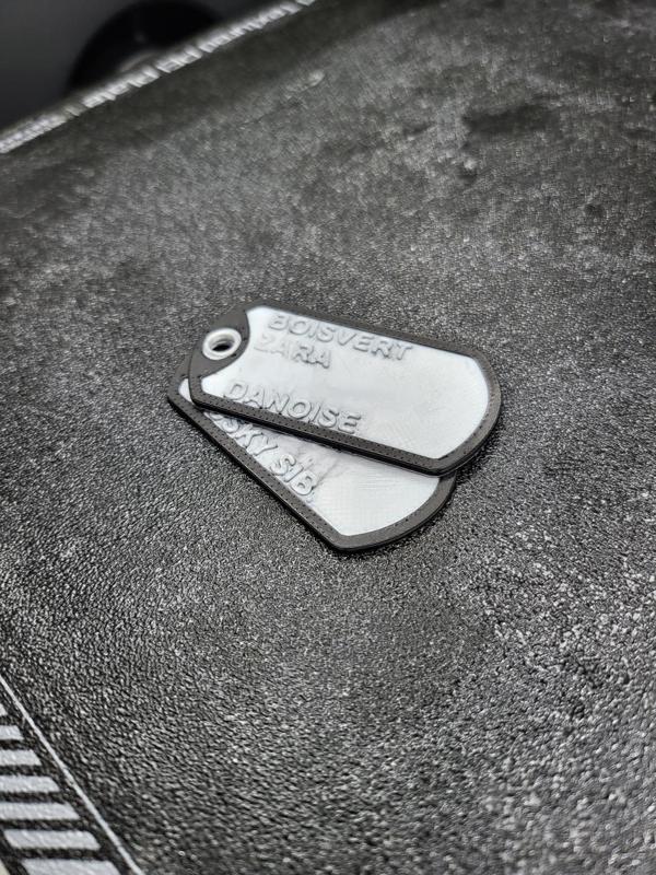 Military tag for your dog (Customizable name)