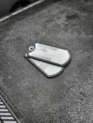 Military tag for your dog (Customizable name)