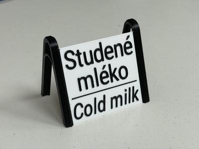 Table sign (stackable)