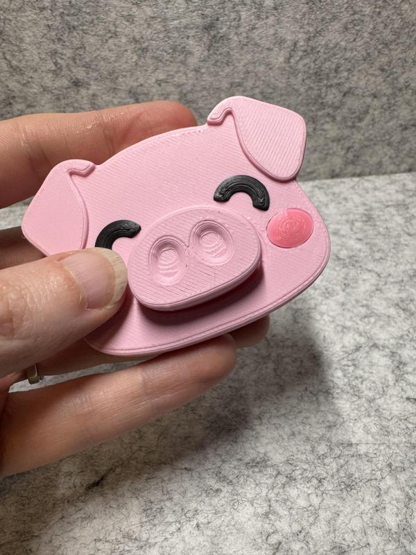Pig Face Clicker with Keychain version