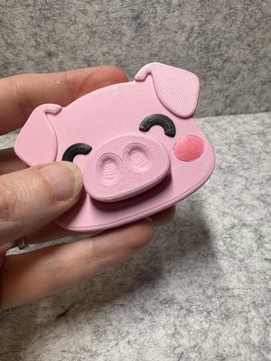 Pig Face Clicker with Keychain version