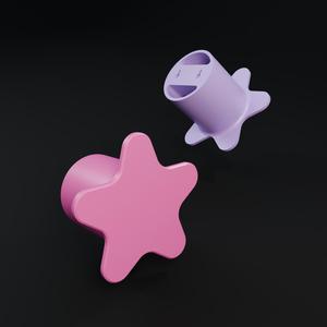 Star-shaped headband hanger
