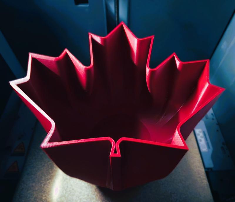 Maple Leaf Planter Vertical