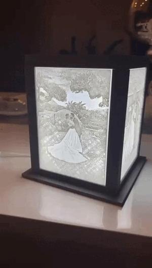 lithograph lamp