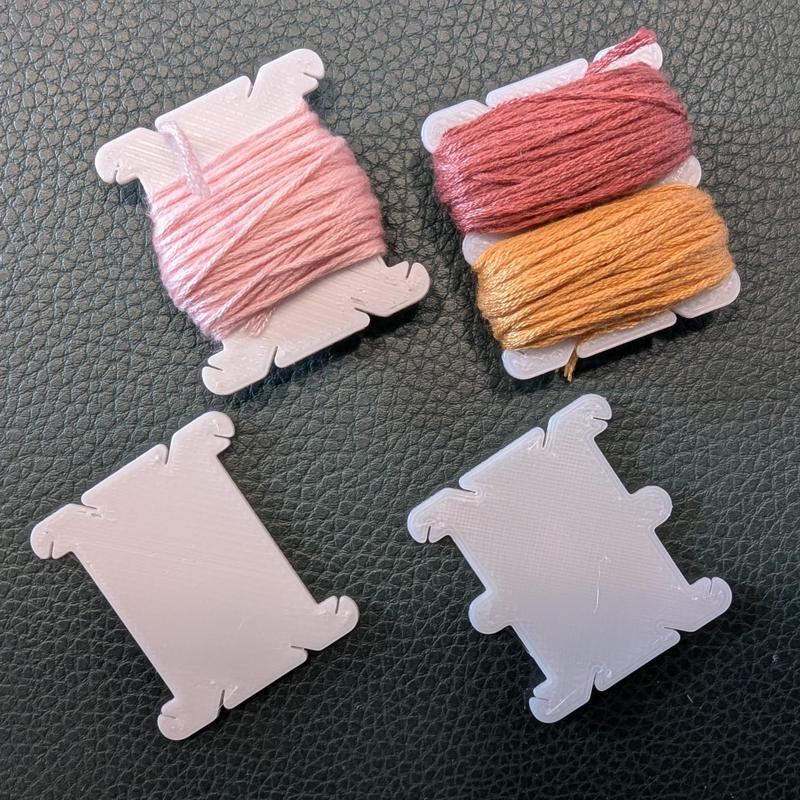 Single and Double Embroidery Floss Bobbins