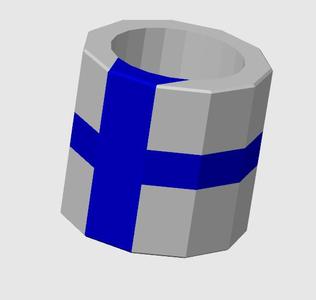Finland style pencil cup