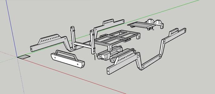 MRC full chassis kit for Scx24 in MILLIMETERS