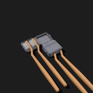 Double toothbrush case