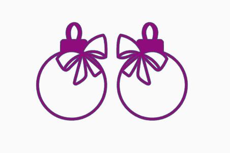 Christmas Ornament Earring 8.stl