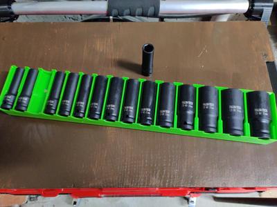 Gridfinity Metric Long Socket Set Holder Falon Tech 1/2"