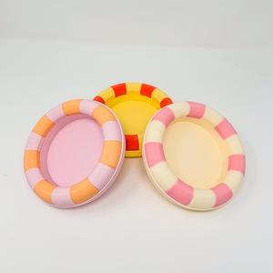 Retro Striped Inner Tube Stackable Tray - Stylish and Functional Storage Solution