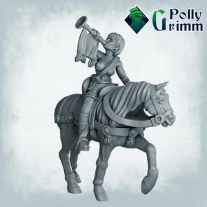 Imperial Humans. Cavalry Soldier With a Trumpet NSFW version