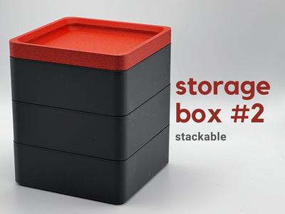 stackable storage box with japanese influence #2