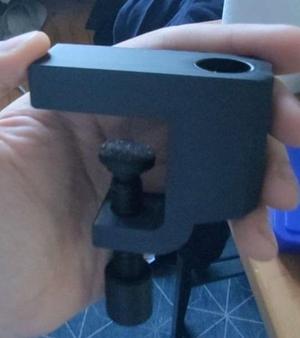 Microphone arm clamp