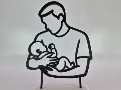 Father & Child Silhouette – Symbol of Bond & Love